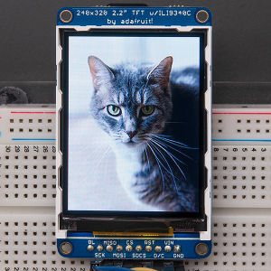 Example of a SPI-controlled TFT LCD. Subject not amused.